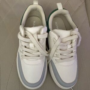 Old Navy Kids White and Blue Sneakers